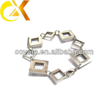 stainless steel bracelet with rhombus shape